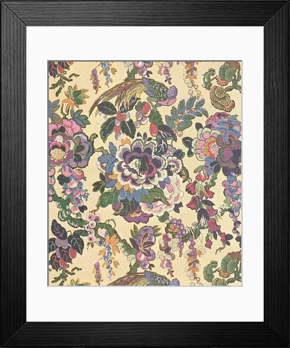 Framed Print : Vibrant flowers and colourful birds Framed Print : Vibrant flowers and colourful birds