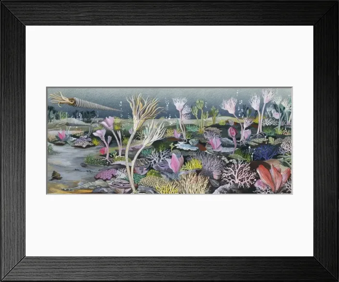 Framed Print : Silurian seascape Framed Print : Silurian seascape