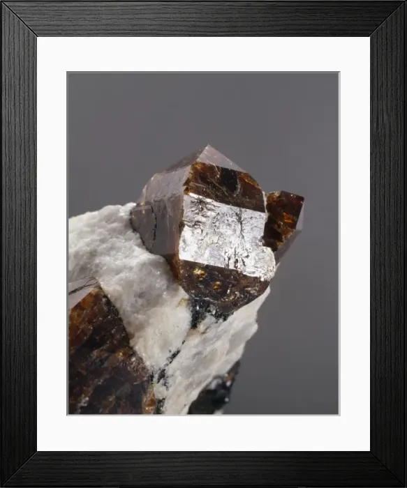 Framed Print : Zircon crystal Framed Print : Zircon crystal