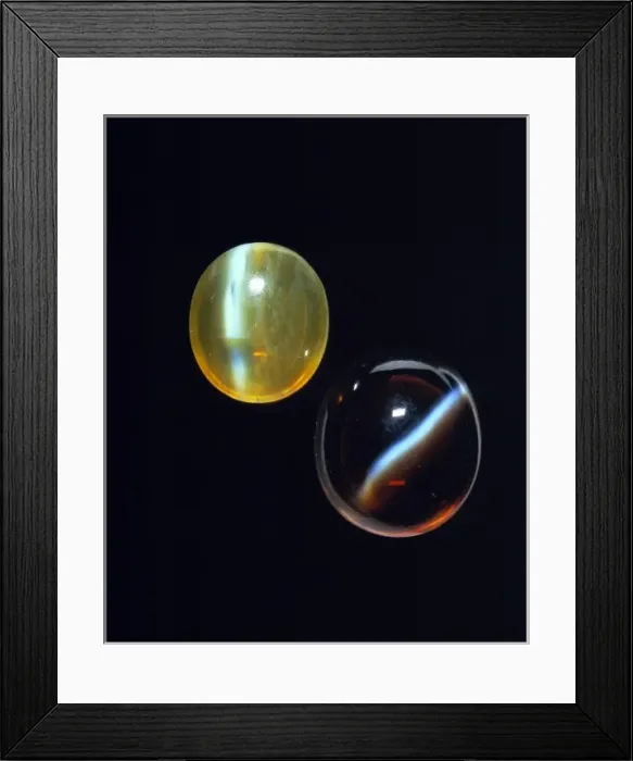 Framed Print : Chrysoberyl cats eyes Framed Print : Chrysoberyl cats eyes