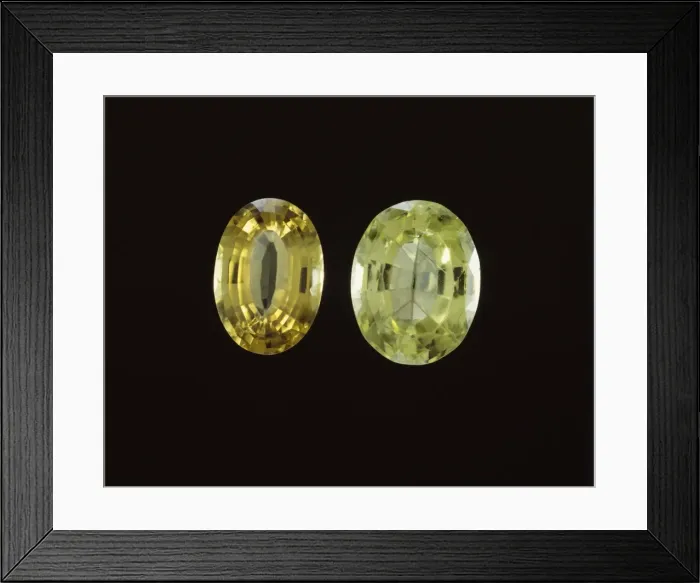 Framed Print : Faceted chrysoberyl Framed Print : Faceted chrysoberyl