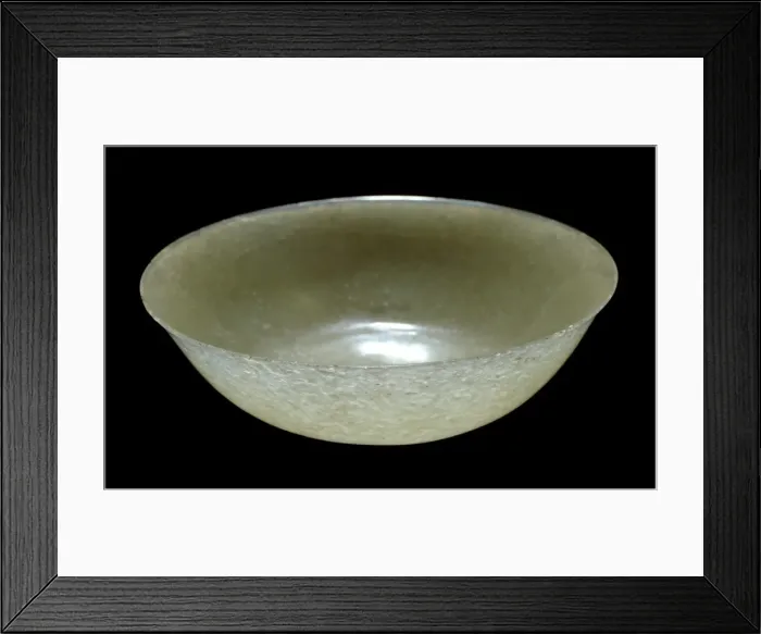 Framed Print : Carved nephrite bowl Framed Print : Carved nephrite bowl