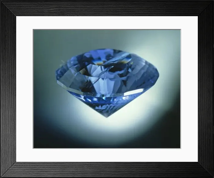 Framed Print : Cordierite variety Iolite Framed Print : Cordierite variety Iolite