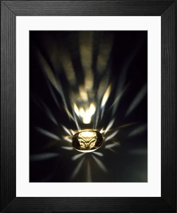 Framed Print : A large cut citrine Framed Print : A large cut citrine