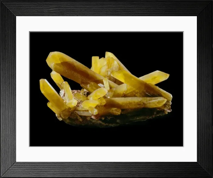 Framed Print : Baryte crystals Framed Print : Baryte crystals