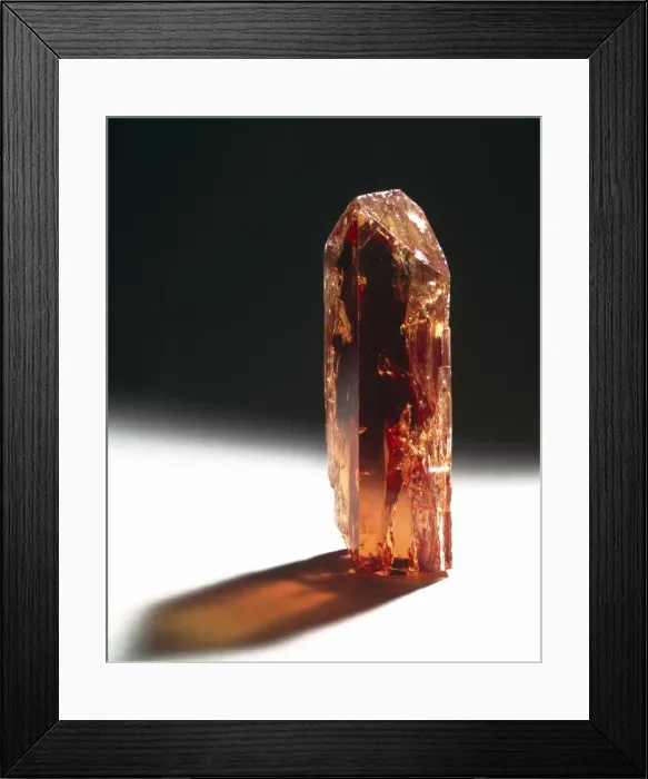 Framed Print : Topaz crystal Framed Print : Topaz crystal
