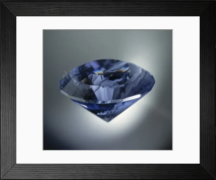 Framed Print : Cordierite variety Iolite Framed Print : Cordierite variety Iolite