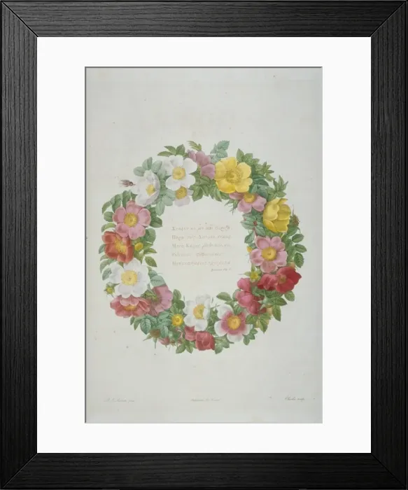 Framed Print : Endpiece wreath Framed Print : Endpiece wreath