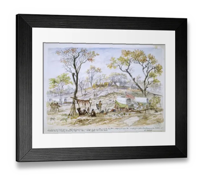 Framed Print : No. 1 Wagon, South African Gold Field Framed Print : No. 1 Wagon, South African Gold Field