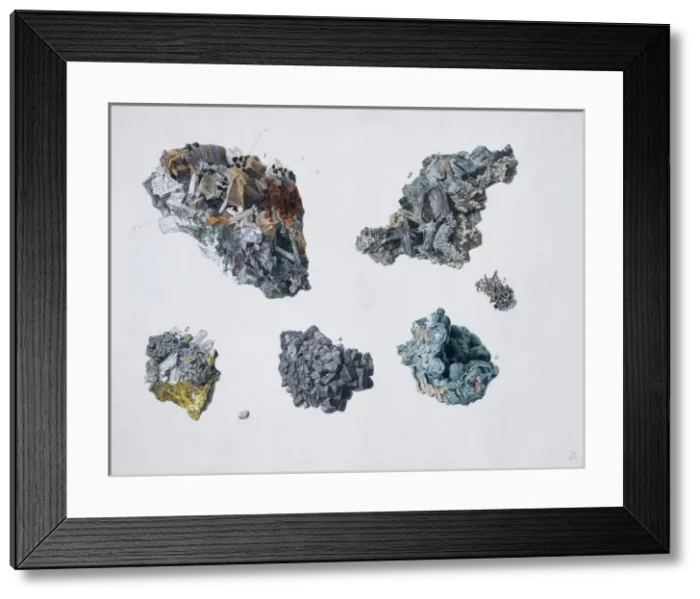 Framed Print : Plate 7 from Specimens of British Minerals? vol. 1 by P. Ras Framed Print : Plate 7 from Specimens of British Minerals? vol. 1 by P. Ras