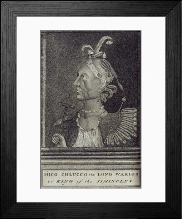 Framed Print : Mico-chlucco King of the Moscogul / Creeks Framed Print : Mico-chlucco King of the Moscogul / Creeks