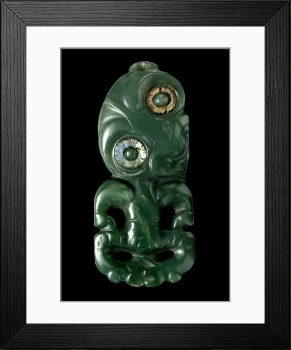 Framed Print : Nephrite jade pendant Framed Print : Nephrite jade pendant
