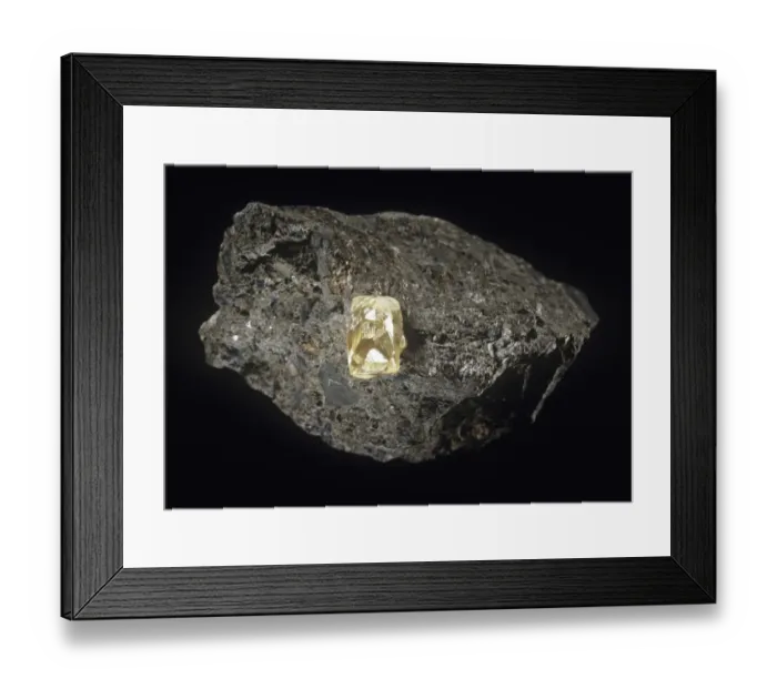 Framed Print : Diamond. A form of carbon the brilliant, hard diamond Framed Print : Diamond. A form of carbon the brilliant, hard diamond