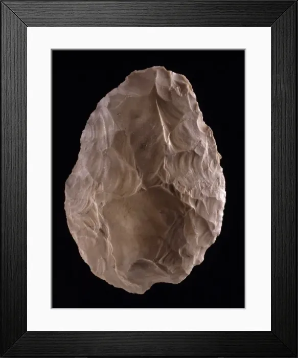 Framed Print : Flint hand-axe Framed Print : Flint hand-axe