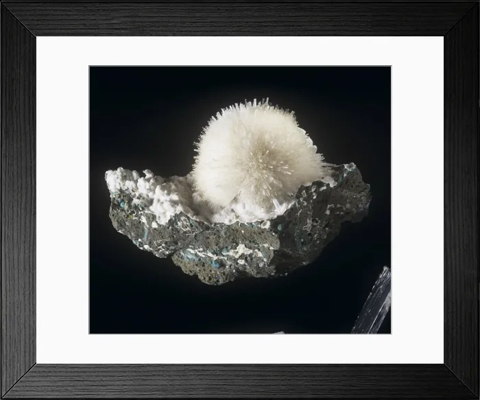 Framed Print : Mesolite is comprised of (hydrated sodium calcium aluminum silicate) Framed Print : Mesolite is comprised of (hydrated sodium calcium aluminum silicate)