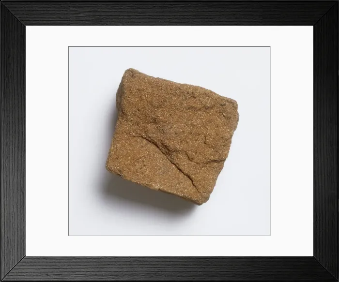 Framed Print : Sandstone is formed by loose grains of quartz compacted and cemented together Framed Print : Sandstone is formed by loose grains of quartz compacted and cemented together
