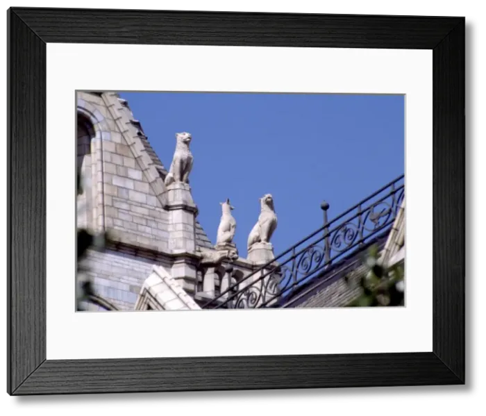 Framed Print : Detail view of beast designed by Alfred Waterhouse for The W Framed Print : Detail view of beast designed by Alfred Waterhouse for The W