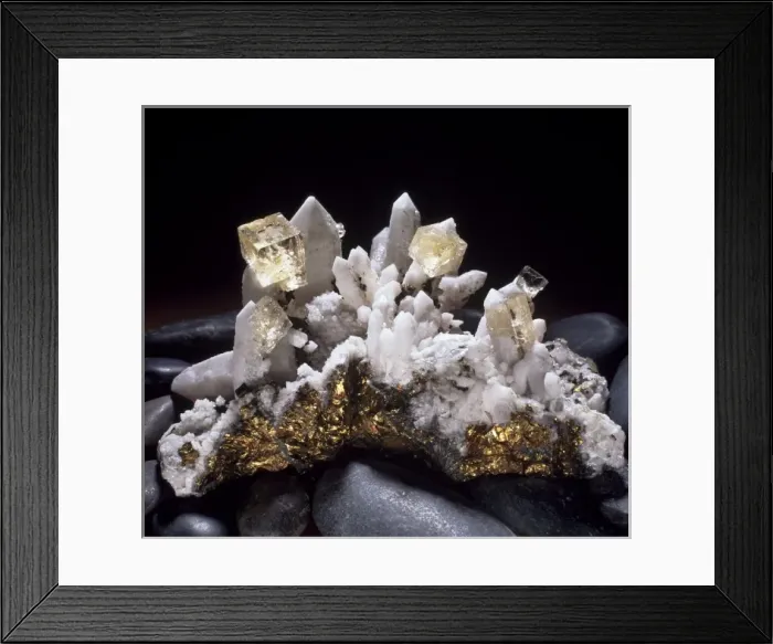 Framed Print : Yellow fluorite Framed Print : Yellow fluorite