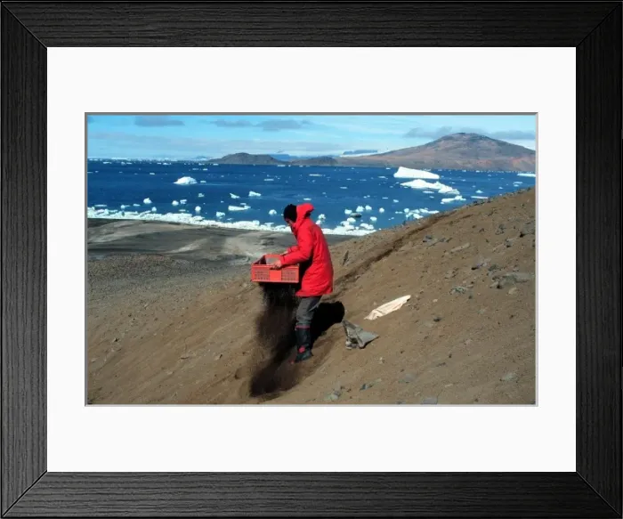 Framed Print : Excavations, Antarctica Framed Print : Excavations, Antarctica