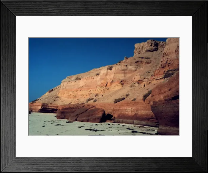 Framed Print : 6 million year old fossiliferous sandstones Framed Print : 6 million year old fossiliferous sandstones