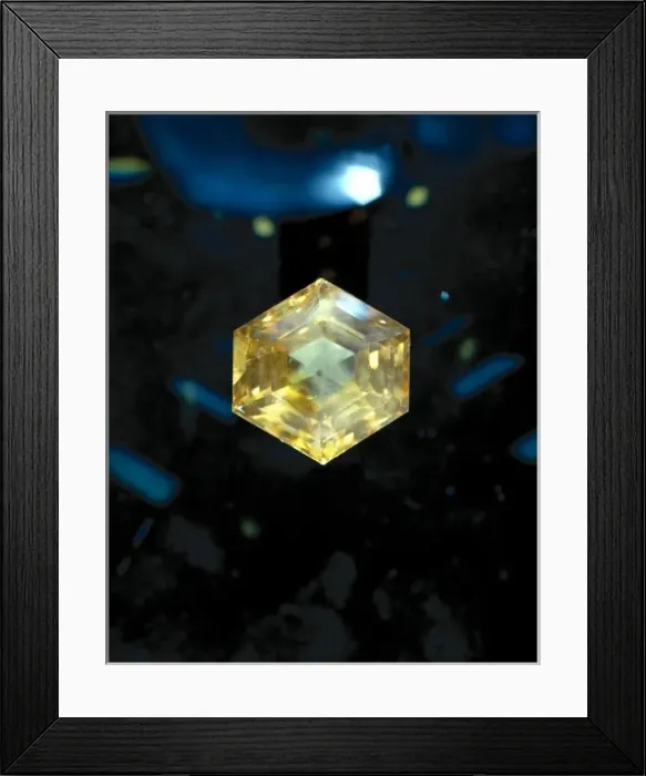 Framed Print : Orange sapphire Framed Print : Orange sapphire