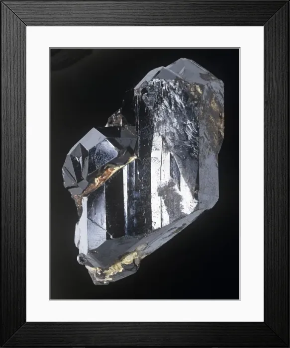 Framed Print : Galena. A specimen of the mineral galena (lead sulphide) which is a major Framed Print : Galena. A specimen of the mineral galena (lead sulphide) which is a major
