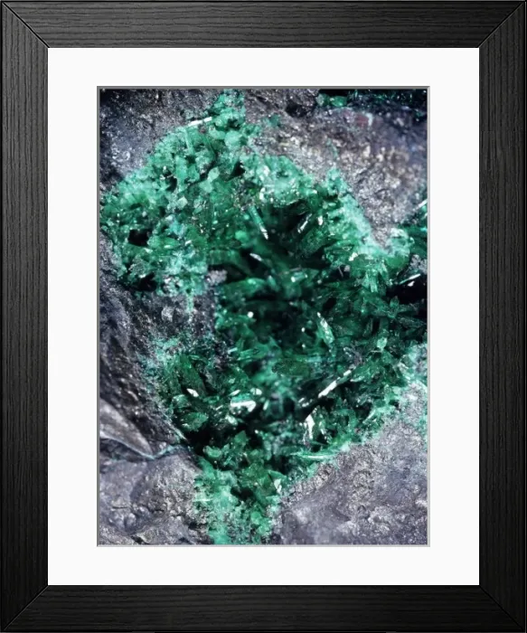 Framed Print : Adamite. A specimen of the mineral adamite (zinc arsenate hydroxide) Framed Print : Adamite. A specimen of the mineral adamite (zinc arsenate hydroxide)