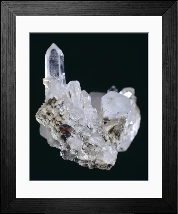 Framed Print : Brookite. A specimen of the mineral brookite (titanium oxide) from Tremadoc wales Framed Print : Brookite. A specimen of the mineral brookite (titanium oxide) from Tremadoc wales