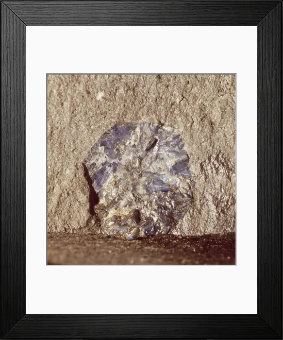 Framed Print : Sapphire crystal Framed Print : Sapphire crystal