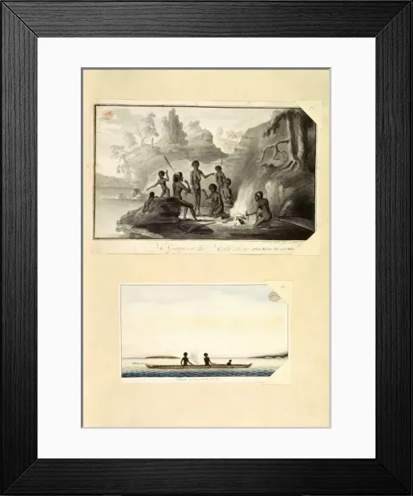 Framed Print : Drawings 26-27 from the Watling Collection Framed Print : Drawings 26-27 from the Watling Collection