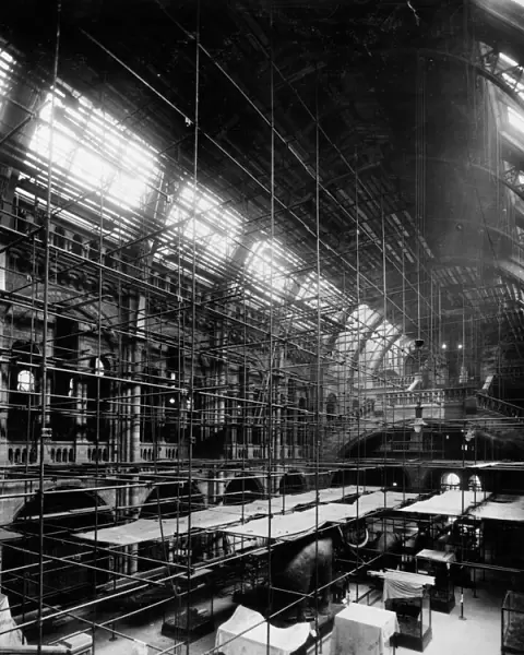 Scaffolding in Central Hall, 1925