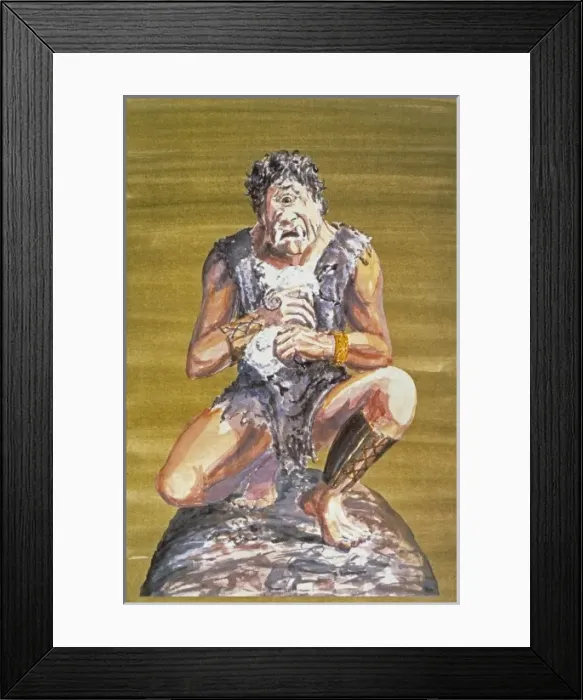 Framed Print : Cyclops. An illustration of the mythical creature, Cyclops on display for the Myths Framed Print : Cyclops. An illustration of the mythical creature, Cyclops on display for the Myths
