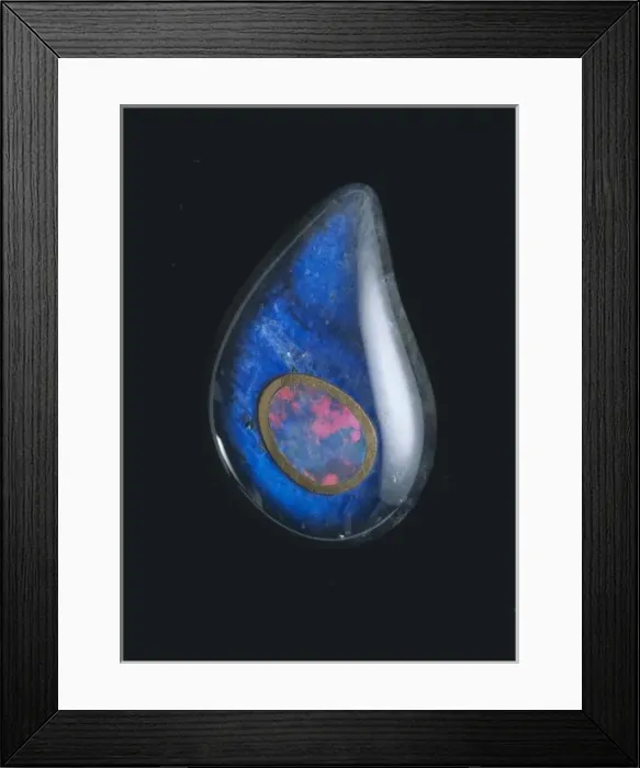 Framed Print : Labradorite carving Framed Print : Labradorite carving