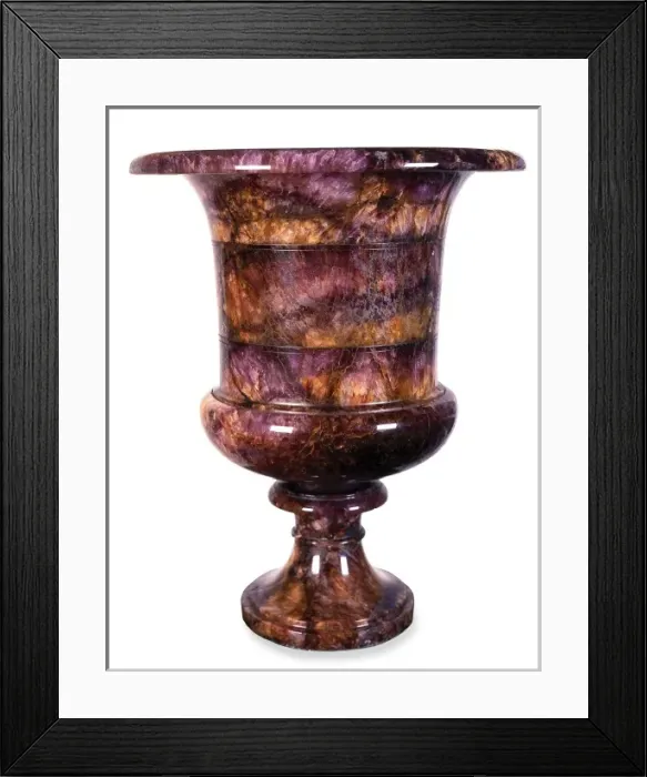 Framed Print : Blue John vase Framed Print : Blue John vase