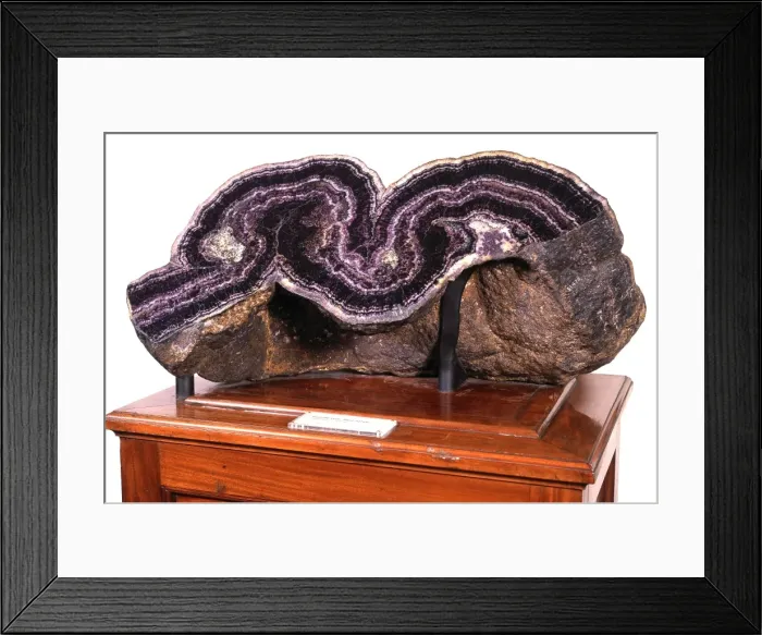 Framed Print : Blue John specimen Framed Print : Blue John specimen