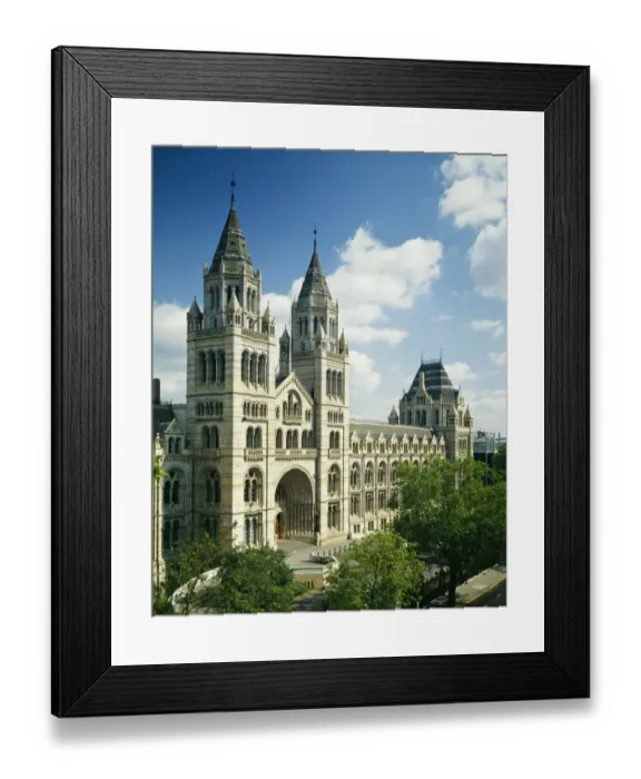 Framed Print : Main entrance and Cromwell Road facade of the Natural Histor Framed Print : Main entrance and Cromwell Road facade of the Natural Histor