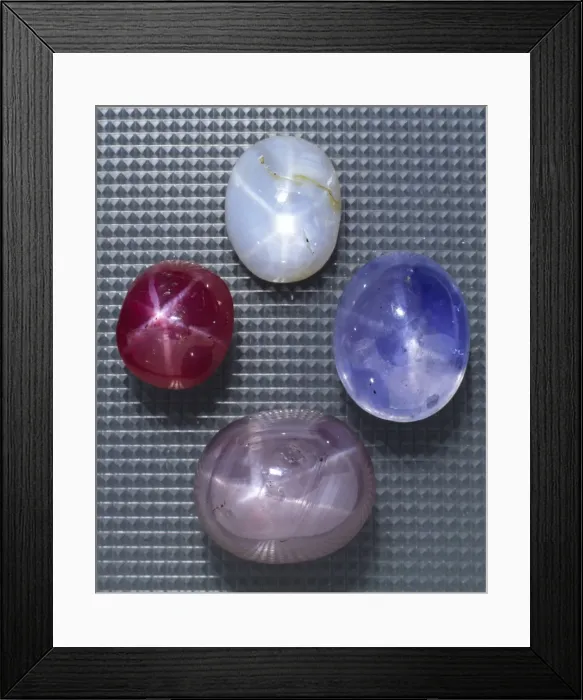 Framed Print : Star rubies and sapphires Framed Print : Star rubies and sapphires