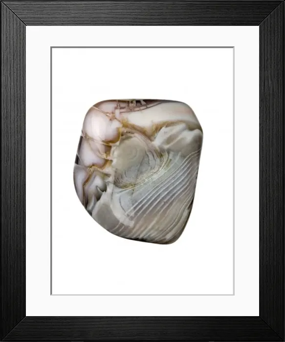 Framed Print : Agate. Botswana agate Framed Print : Agate. Botswana agate