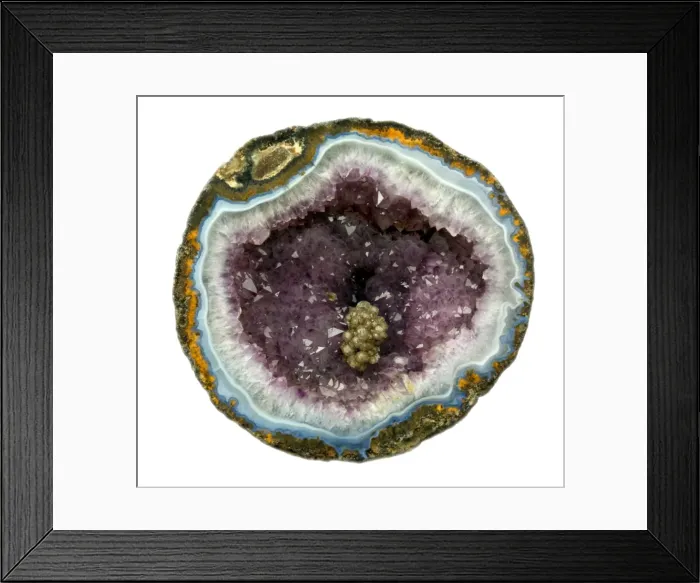 Framed Print : Amethyst geode Framed Print : Amethyst geode