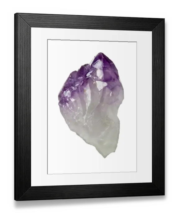 Framed Print : Amethyst piece Framed Print : Amethyst piece