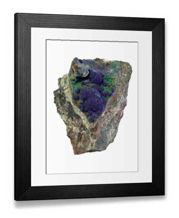 Framed Print : Azurite specimen Framed Print : Azurite specimen