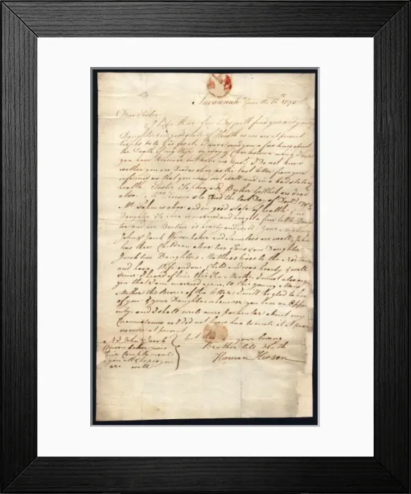 Framed Print : Letter to Mrs Reynolds Framed Print : Letter to Mrs Reynolds