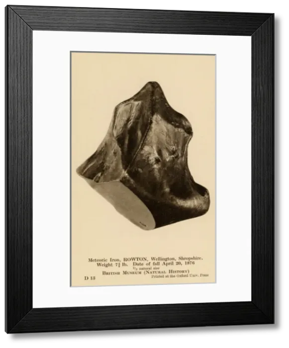 Framed Print : Meteoric stone, Rowton Framed Print : Meteoric stone, Rowton