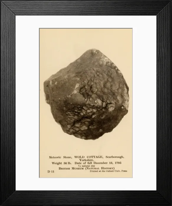 Framed Print : Meteoric Stone, Wold Cottage Framed Print : Meteoric Stone, Wold Cottage