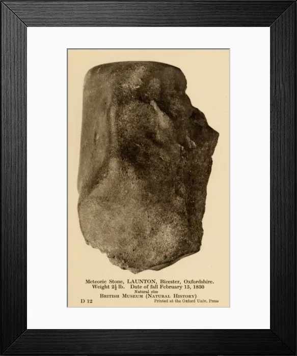 Framed Print : Meteoric stone, Launton Framed Print : Meteoric stone, Launton