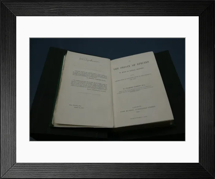 Framed Print : The Origin of Species by Charles Darwin Framed Print : The Origin of Species by Charles Darwin