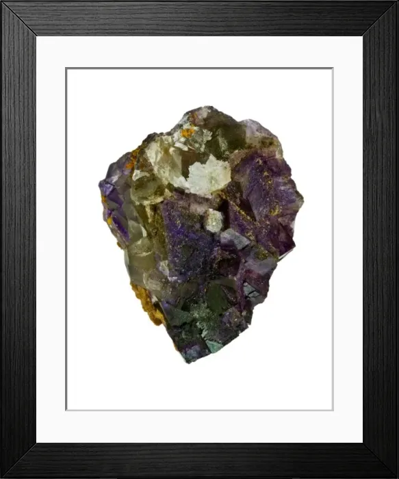 Framed Print : Fluorite specimen Framed Print : Fluorite specimen