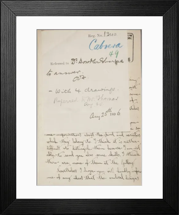 Framed Print : Cabrera-Thomas letter - page 1 Framed Print : Cabrera-Thomas letter - page 1