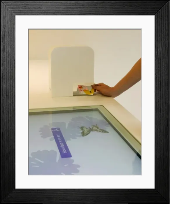 Framed Print : Using a NaturePlus card Framed Print : Using a NaturePlus card