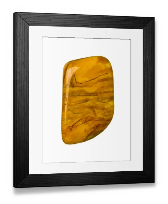 Framed Print : Jasper. A specimen of yellow jasper Framed Print : Jasper. A specimen of yellow jasper